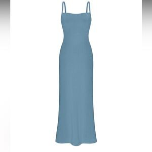 Oddli Dinner Dress ! Size small . Denim Blue.
